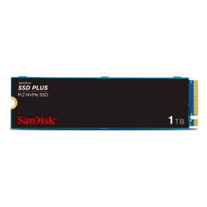 SanDisk SSD Plus 1TB M.2 2280 PCIe Gen3 NVMe SSD ő3200MB/b̓ǂݎ葬x COe[ SDSSDA3N-1T00-G26@Ki Vi 