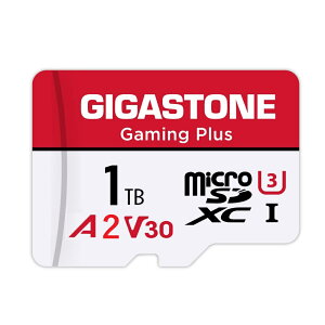 GIGASTONE }CNsdJ[h 1TB Gaming Plus microSDXC UHS-I A2 V30 U3 C10 150MB/s  1TB Full HD & 4K UHD GIGASTONE Ki SDA_v^[1t eʃ[J[h Vi 