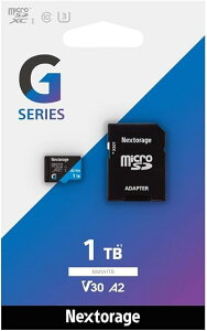 Nextorage �l�N�X�g���[�W �������[�J�[ 1TB microSDXC UHS-I U3 V30 A2 �������[�J�[�h G�V���[�Y Switch(�X�C�b�`)���쌟�؍ς� SD�A�_�v�^�[�t�� �t�@�C�������\�t�g�t�� �ǂݏo���ő�100MB/s �������ݍ�