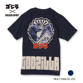 ゴジラ江戸襲来抜染スラブTシャツ