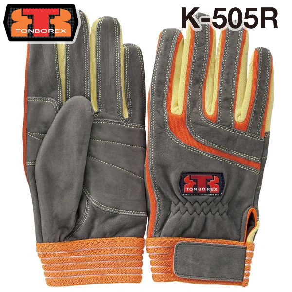 トンボレックス レスキュー ケブラー(R)繊維製消防手袋   グローブ K-505R オレンジ ※耐切創手袋 (クーポン対象外)：RESCUE SQUAD［レスキュースクワッド］