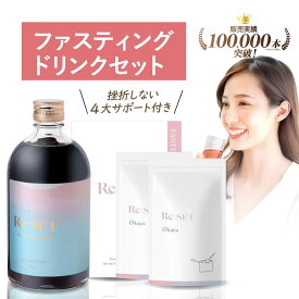 【マラソンP3倍】ファスティングセット1DAY RESET ガイドブック付 ファスティング 酵素ドリンク ダイエット 準備食 回復食 お粥 リセット