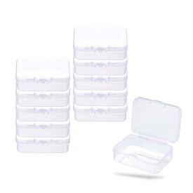 レジプロb 透明プラスチックケース 小物収納 オーガナイザー 蓋付き 20個セット (8.5×6.1×2.5cm)