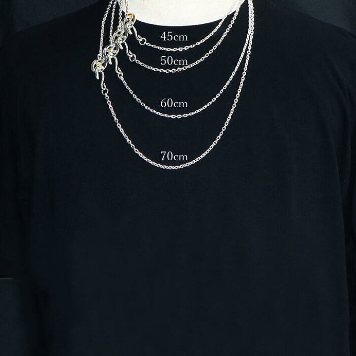 楽天市場】全金チェーンK18 細角 50cm tady&king ネックレス メンズ 金  