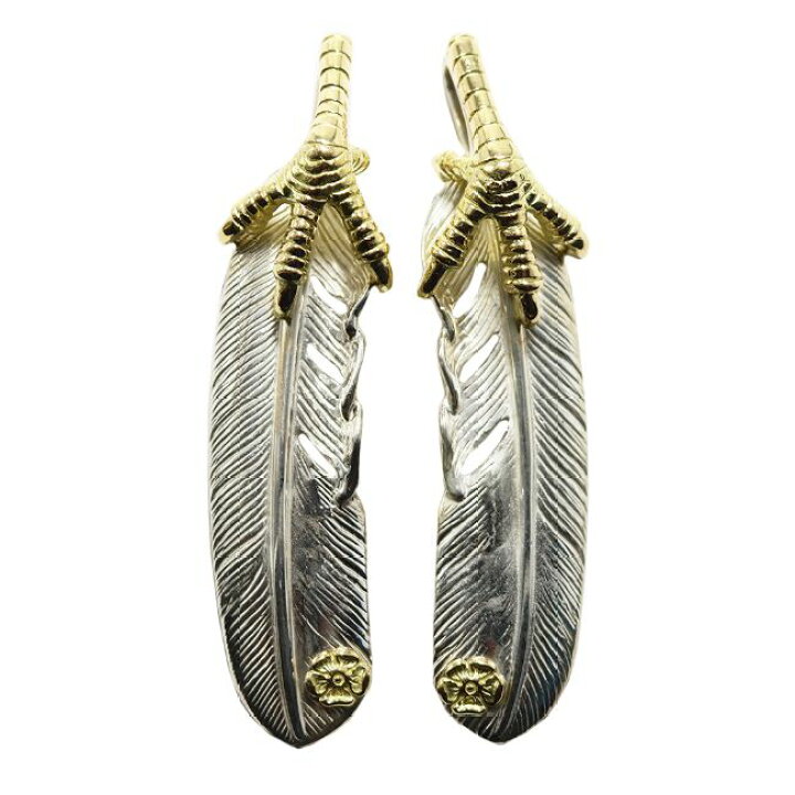 楽天市場】爪K18フェザーGPローズ 特大 tady&king フェザー ネックレス  