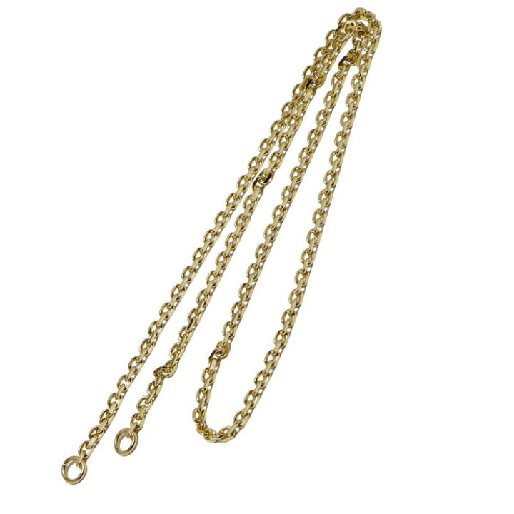 楽天市場】全金チェーンK18 細角 50cm tady&king ネックレス メンズ 金  