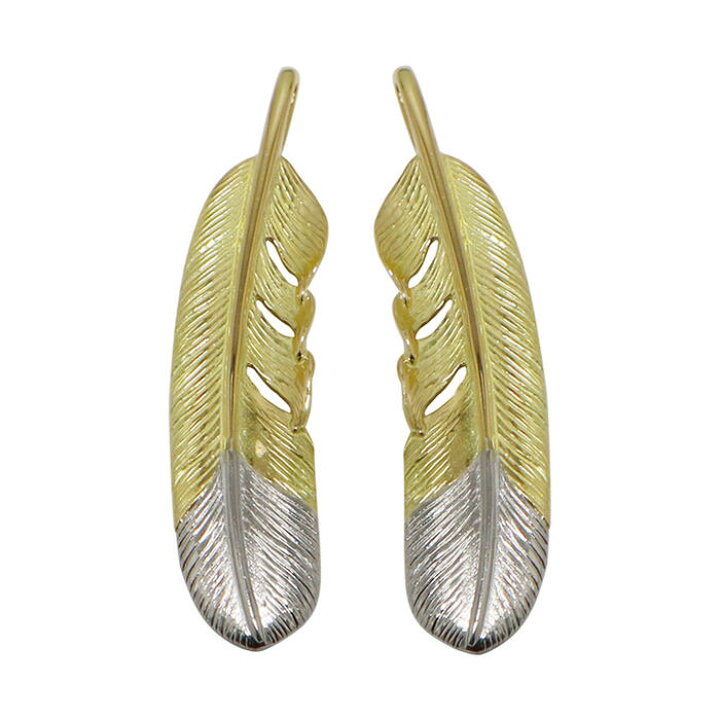 楽天市場】K18フェザー剣先プラチナ 特大 tady&king タディアンド  