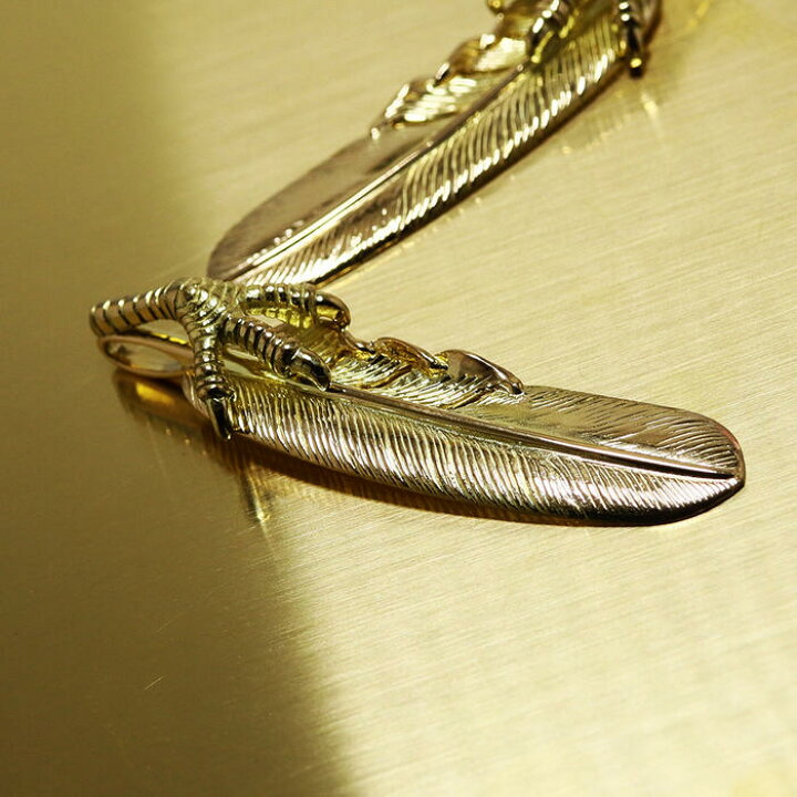 TADY & KING タディアンドキング Mサイズ 全金フェザー ペンダント  