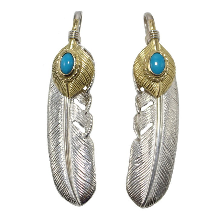 楽天市場】ハートK18フェザー金縄ターコイズ MMサイズ tady&king  