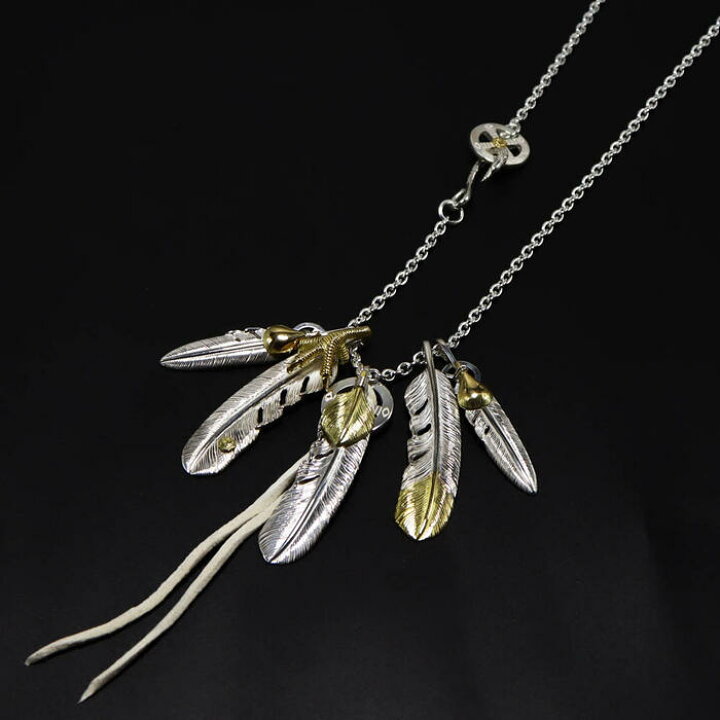 楽天市場】オリジナルカスタム0 tady&king フェザー ネックレス メンズ  