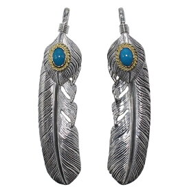 TADY&KING ハートSVフェザー金縄ターコイズ Lサイズ