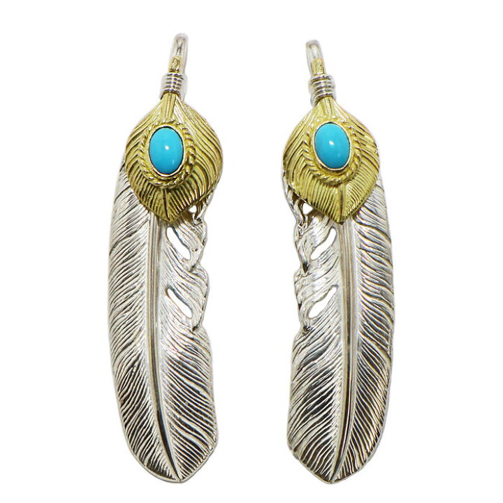 楽天市場】ハートK18フェザー金縄ターコイズ Lサイズ tady&king  