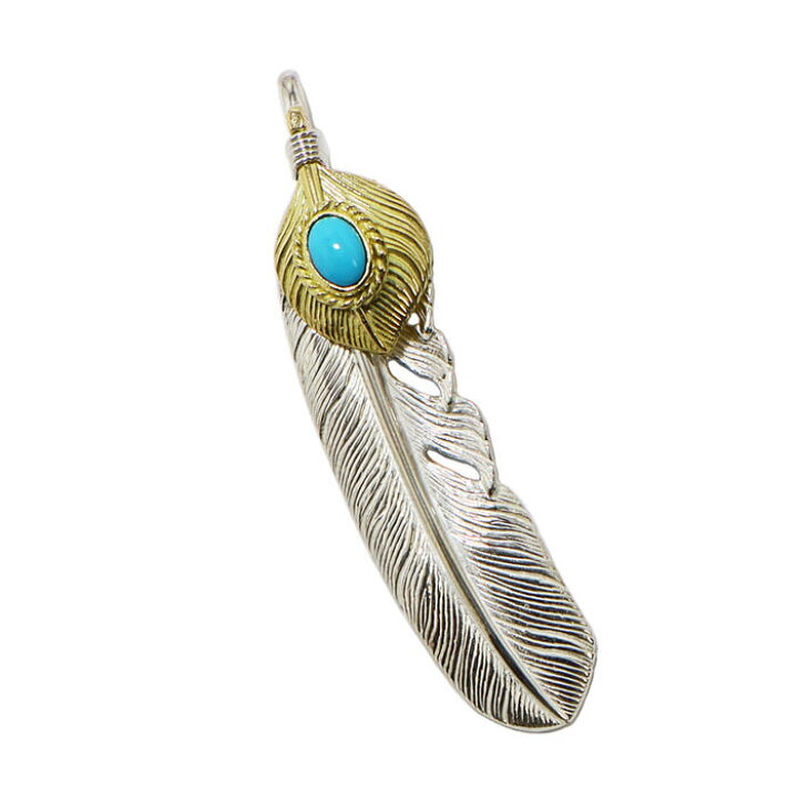 楽天市場】ハートK18フェザー金縄ターコイズ Lサイズ tady&king  