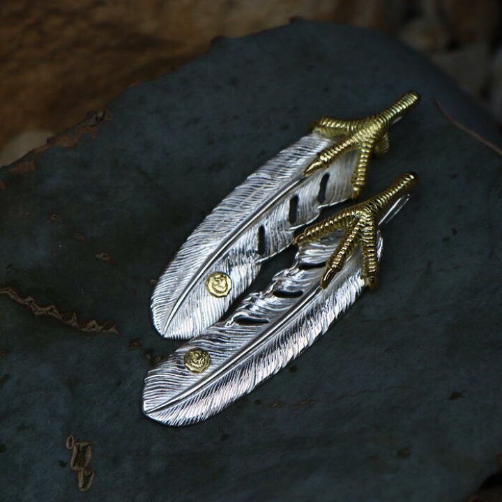 タディ&キング TADY & KING <br>サイズ:LL 爪K18フェザーGPイーグル  