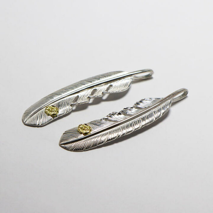 楽天市場】SVフェザーGPローズ Lサイズ tady&king フェザー ネックレス  