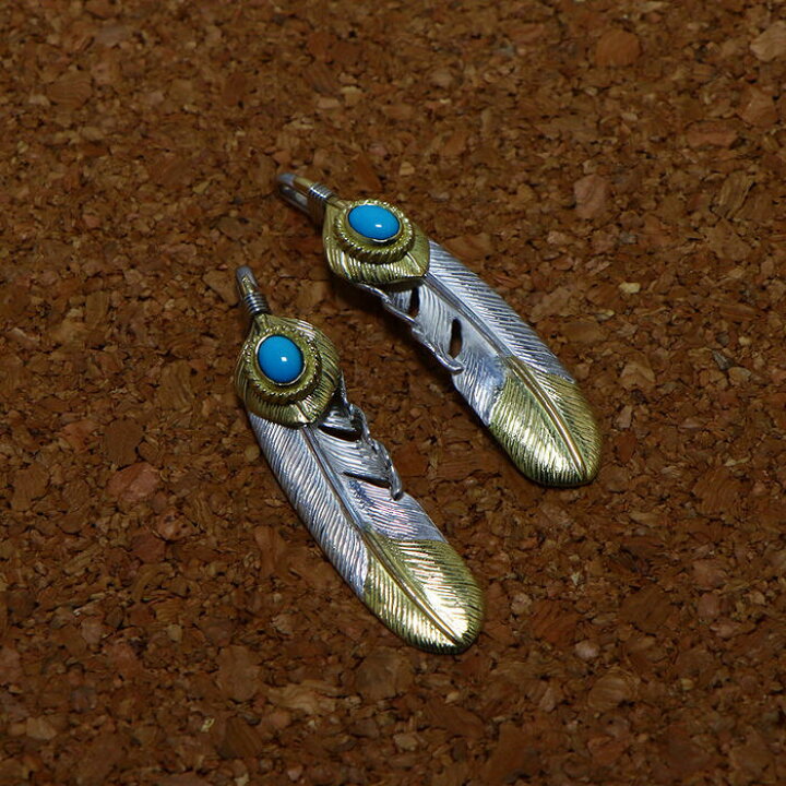 楽天市場】特注ハートK18フェザー剣先K18 金縄ターコイズ 特大  