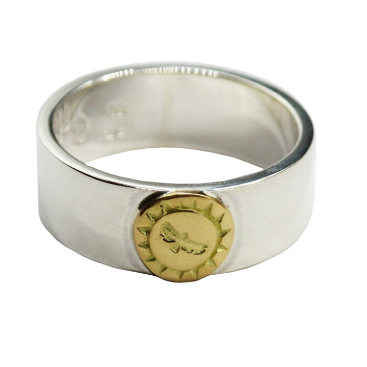 楽天市場】平打ちリングK18イーグルメタル tady&king シルバー リング  