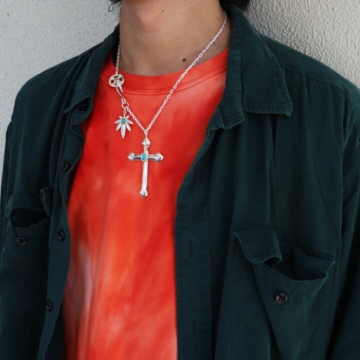 楽天市場】ラージクロスSV金縄ターコイズ tady&king シルバー925  