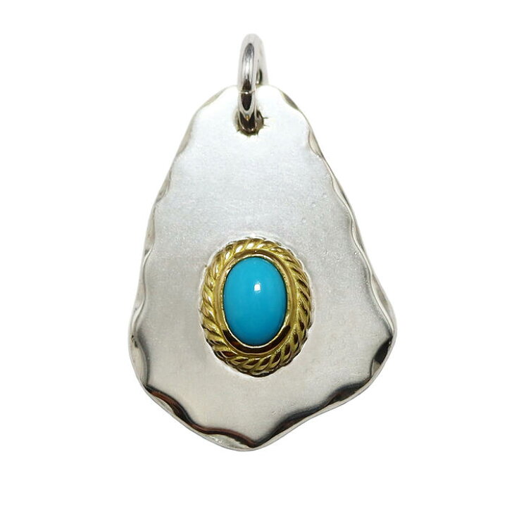 楽天市場】たたき金縄ターコイズ tady&king シルバー925 ペンダント  