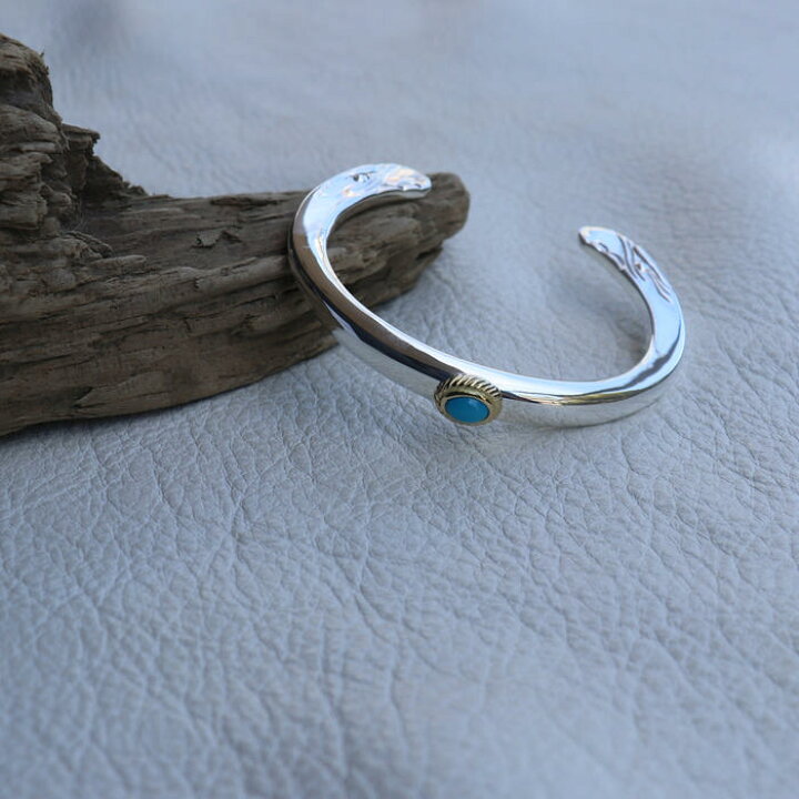 楽天市場】イーグルフェイスバングル金縄ターコイズ tady&king メンズ  