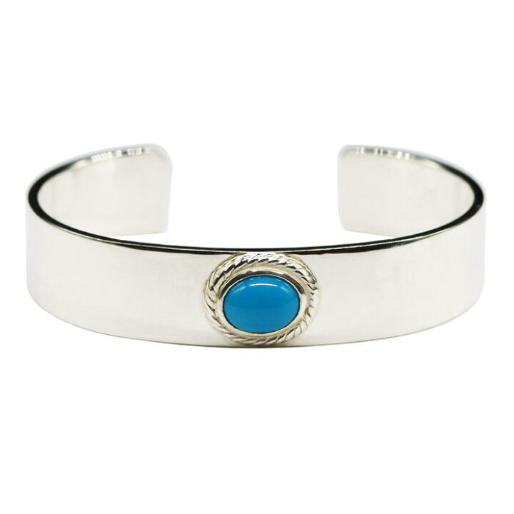 楽天市場】平打ちバングルSV 銀縄ターコイズ S,M,Lサイズ 【タディ  