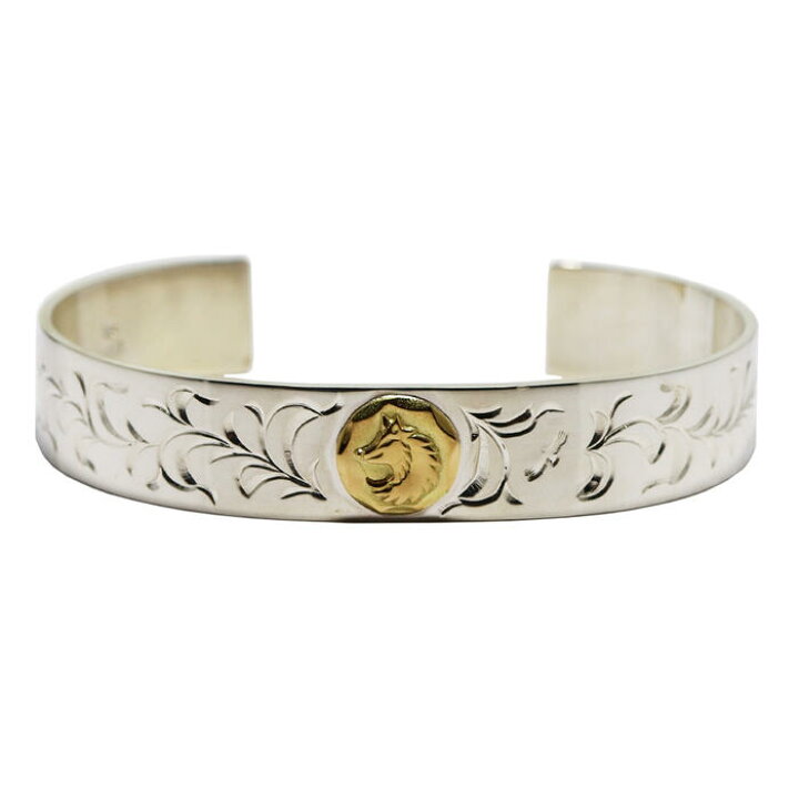 楽天市場】【オーダーアイテム】アラベスク平打ちバングルK18ウルフ  