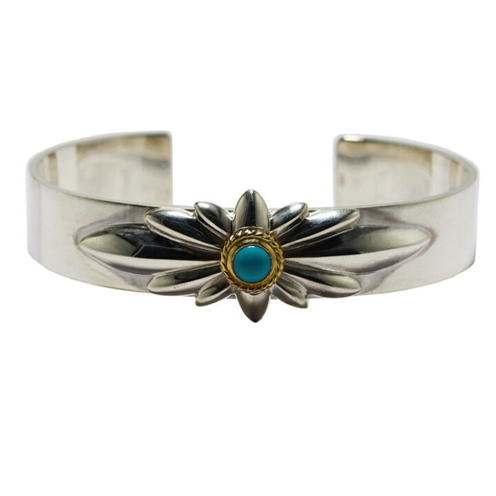 楽天市場】リリーSV平打ちバングル金縄ターコイズ tady&king メンズ  