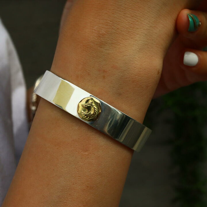 楽天市場】平打ちバングルSV GPウルフ S,M,Lサイズ 【タディアンド  