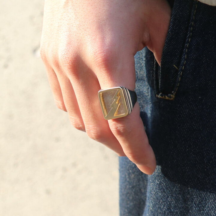 楽天市場】特注 サンダーリングSV×K18 tady&king タディアンドキング  