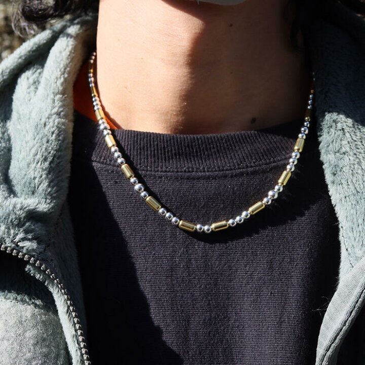 楽天市場 中空ビーズネックレス一連 Ver 2 Tady King タディアンドキング ネックレス シルバー925 メンズ シルバーネックレス メンズ チェーン シンプル ビーズキット ネックレス ビーズカスタム Goro S ゴローズ魂継承 Tady King タディ キング シルバーアクセサリー