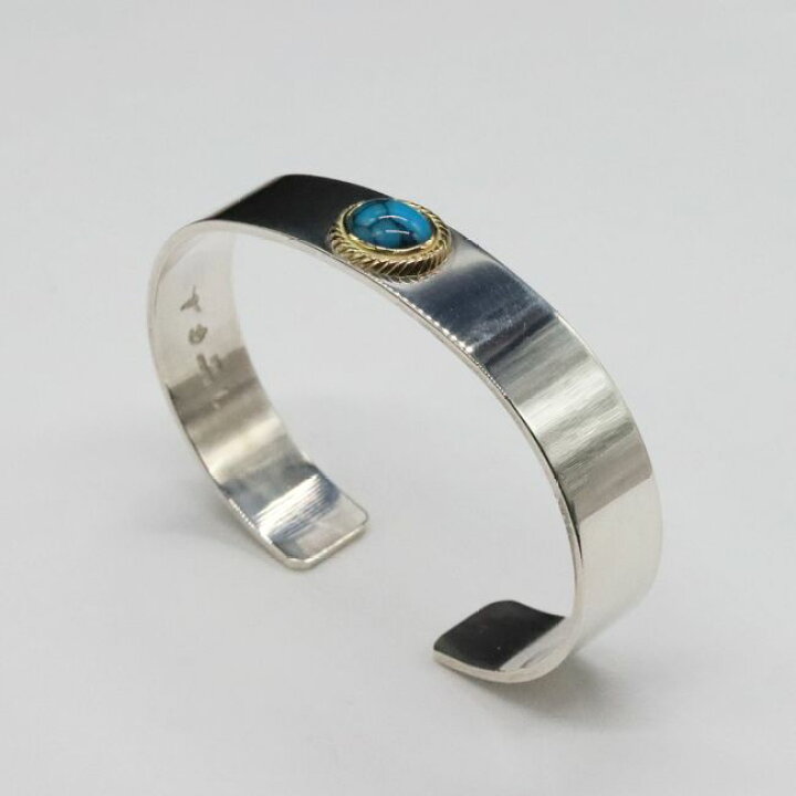 楽天市場】【特注アイテム】平打ちバングル金縄スパイダーターコイズ  