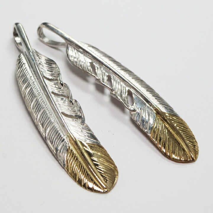 楽天市場】特大SVフェザー剣先K18 tady&king フェザー ネックレス  