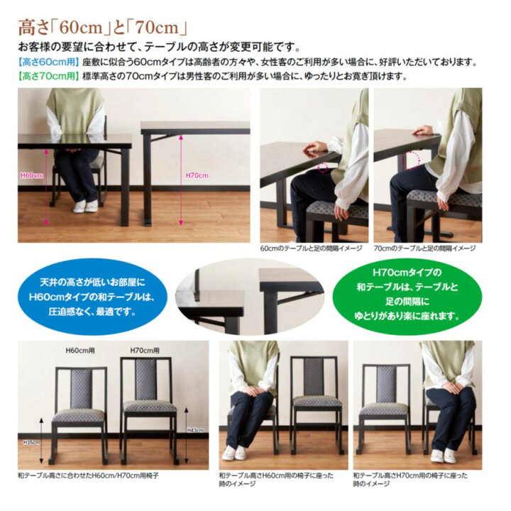楽天市場】【軽量タイプ】国産高級木製和風テーブル かまち型 6人膳 
