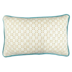 CUSHION0007 CABANA/カバナ クッション クッションカバー 25×40cm 小さめ 輸入ファブリック イギリス 編み柄 幾何学模様 パイピング ナチュラル おしゃれ 上質 高級 Resource Decor リソースデコール