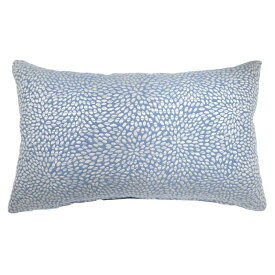 CUSHION0010 COROLLA/コローラ クッション クッションカバー 25×40cm 小さめ 輸入ファブリック イギリス 水色 ブルー 小花柄 ベルベット おしゃれ 上質 高級 Resource Decor リソースデコール