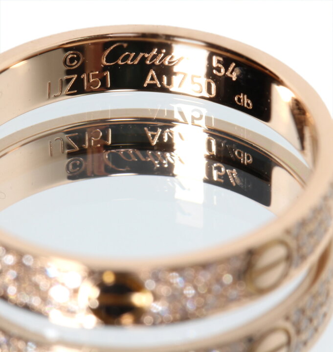 楽天市場】美品 カルティエ Cartier ミニラブリング 3列 アフター 
