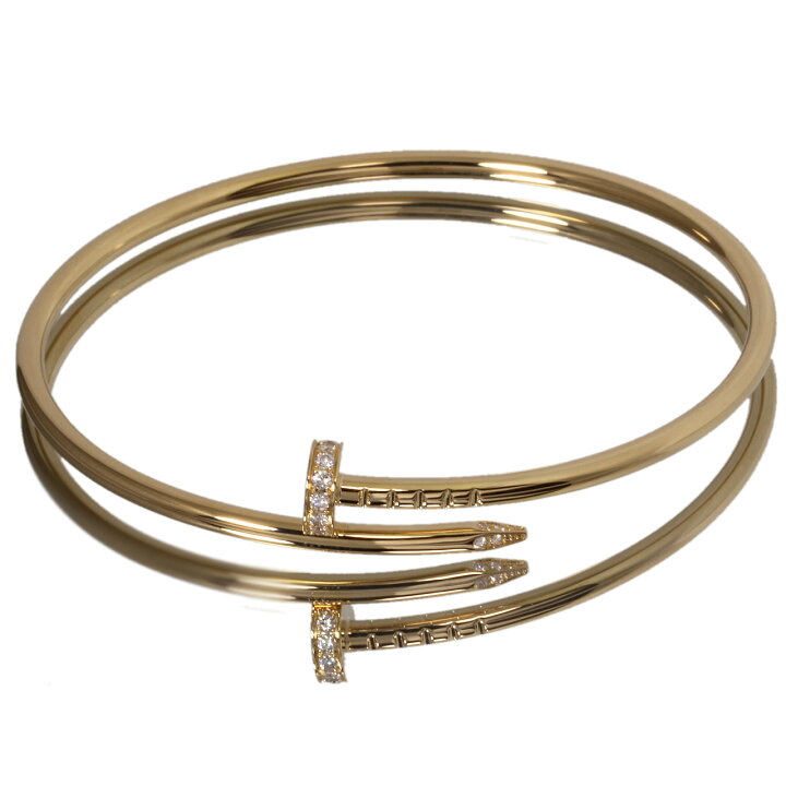 楽天市場】美品 カルティエ Cartier ジュストアンクル SM 純正ダイヤ 
