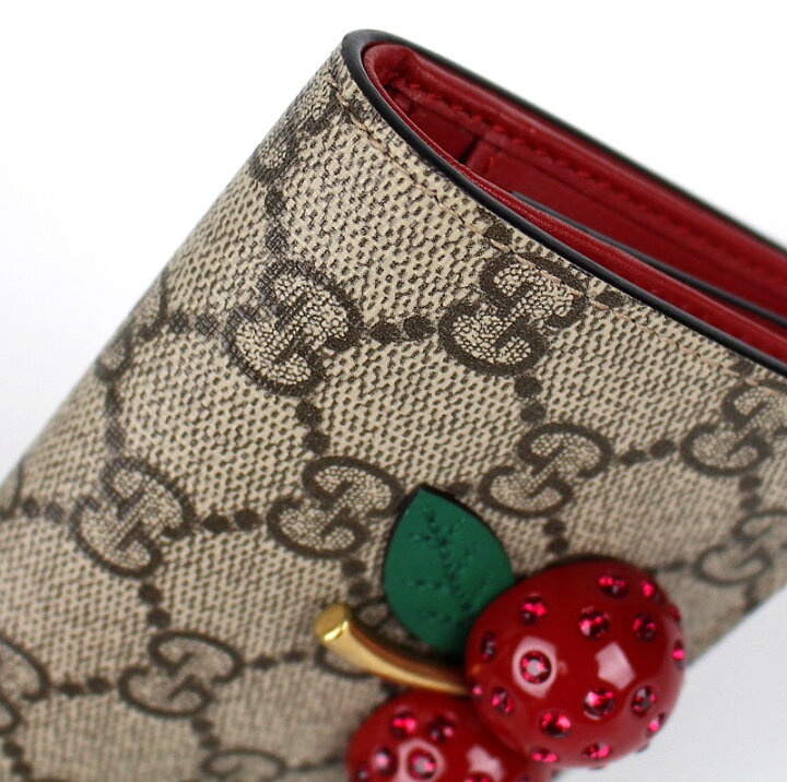 楽天市場】未使用品 グッチ GUCCI 財布 チェリー さくらんぼ GG 