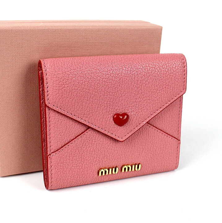 MIU MIU - miumiu ラブレター 財布 ミュウミュウ 二つ折り財布の通販  