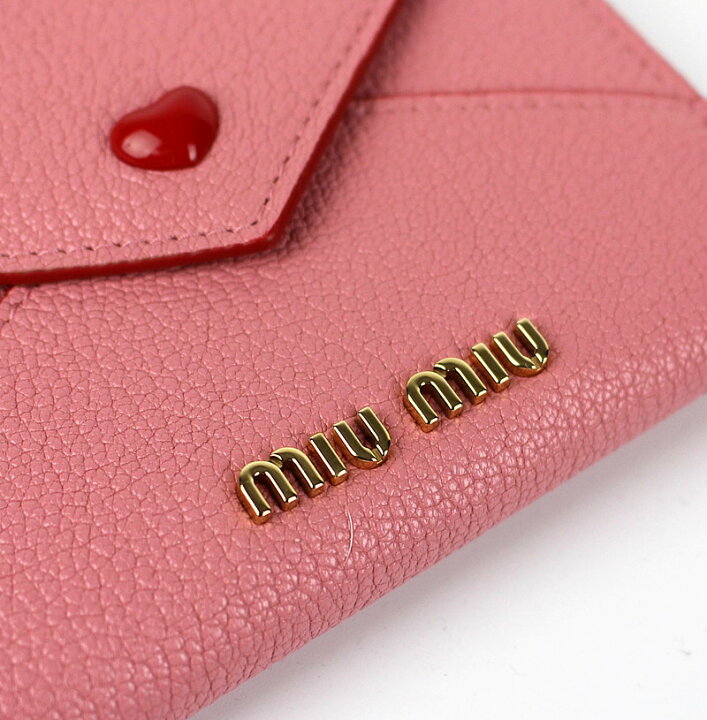 楽天市場】ミュウミュウ miumiu 財布 マドラス ラブ ピンク ハート  