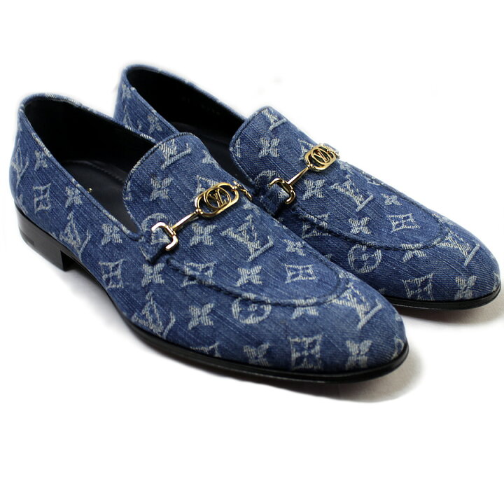 楽天市場】未使用品 ルイヴィトン モノグラム デニム ローファー LV 