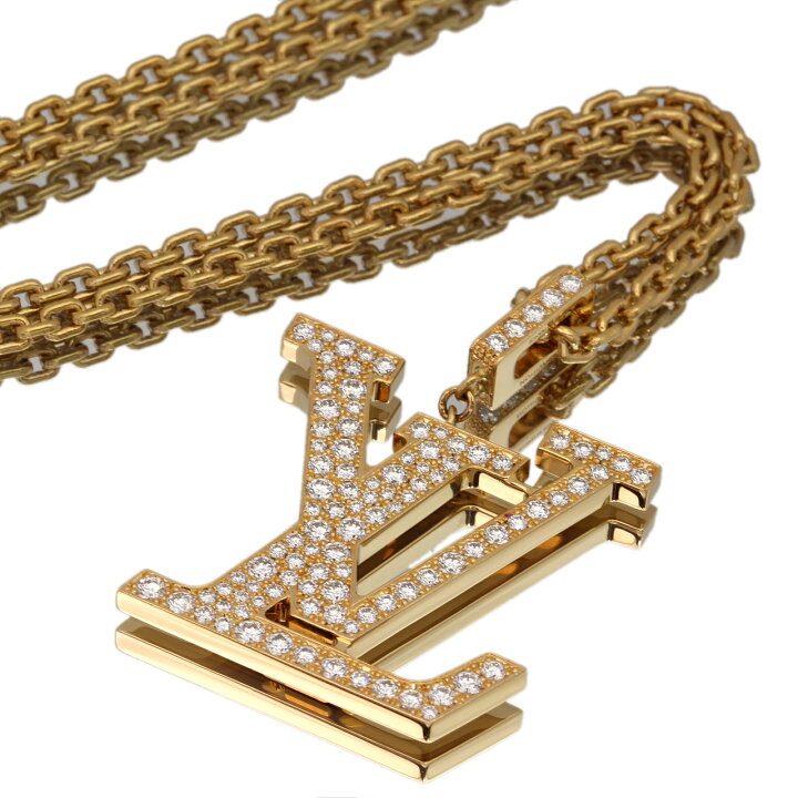 楽天市場】美品 ルイヴィトン パンダンティフ LV ネックレス XL 