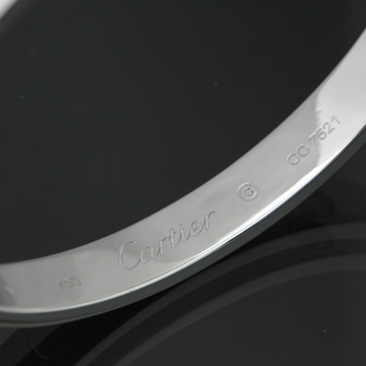 カルティエ ラブブレス 新型4Pダイヤ 750 表記19 純正ダイヤモンド 