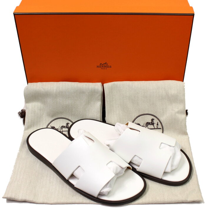 楽天市場】新作 未使用品 HERMES エルメス サンダル【イズミール】白 