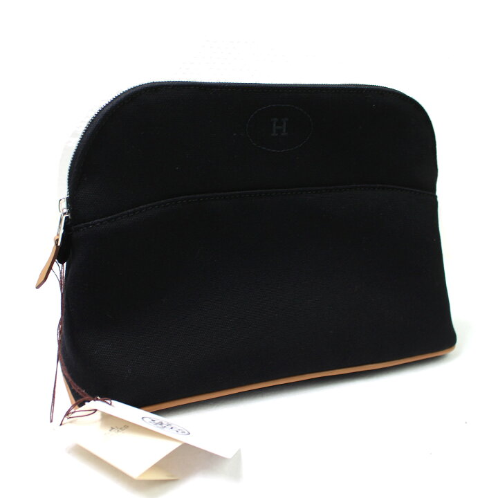 楽天市場】新品 未使用品 HERMES エルメス ボリード ポーチ MM 黒 