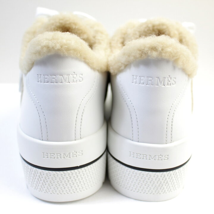 楽天市場】未使用品 HERMES エルメス スニーカー 《デア》白 