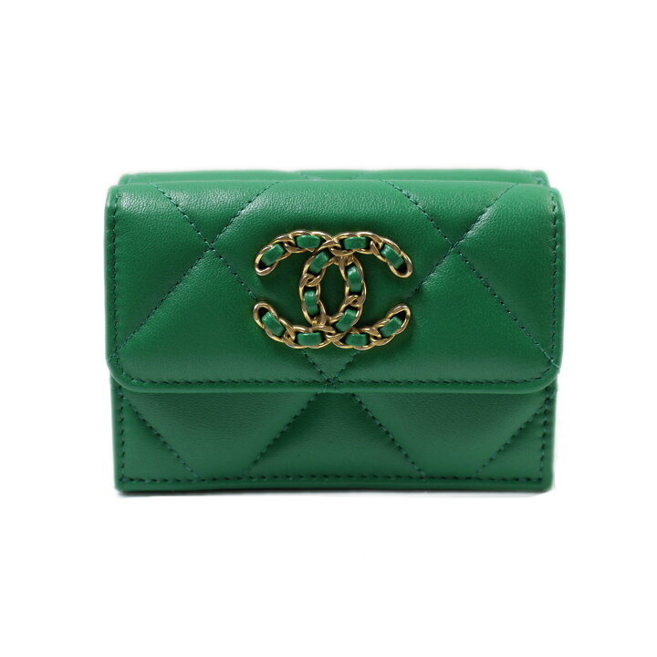 楽天市場】未使用品 シャネル ミニ ウォレット 19 マトラッセ ココ  