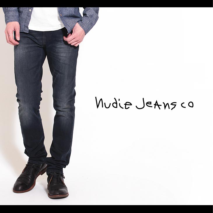 楽天市場】【Nudie Jeans(ヌーディージーンズ)】THIN FINN ORG. BLACK ...
