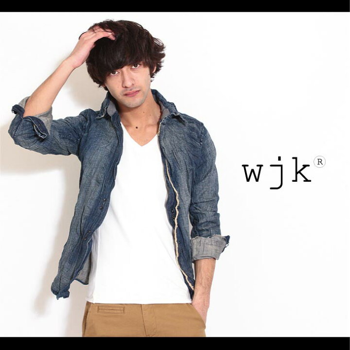 楽天市場】【wjk】2hook denim shirts デニムシャツ : CAMBIO