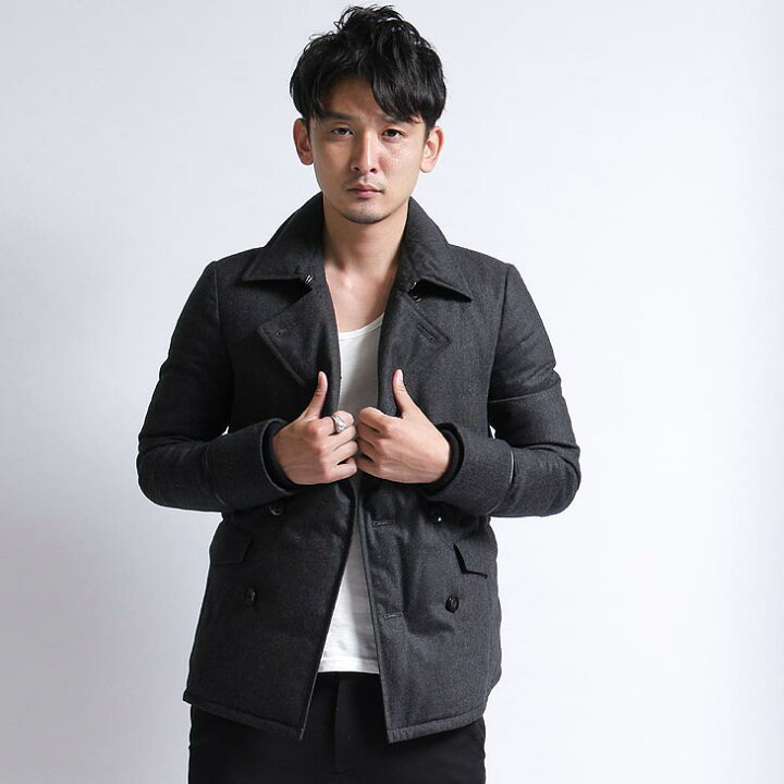 楽天市場】【wjk】wool heavy poplin P-coat Down ピーコートダウン 
